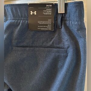 Under Armour Men’s Straight Fit Performance Pants 34/30 NWT Navy